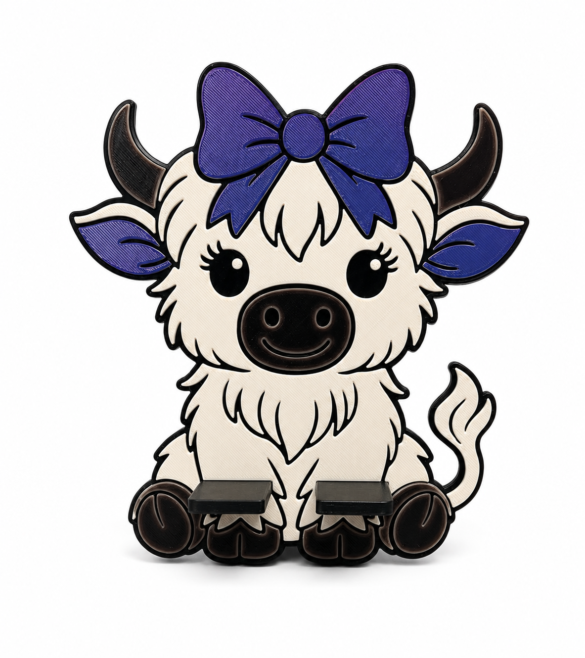 Highland Cow Phone Stand